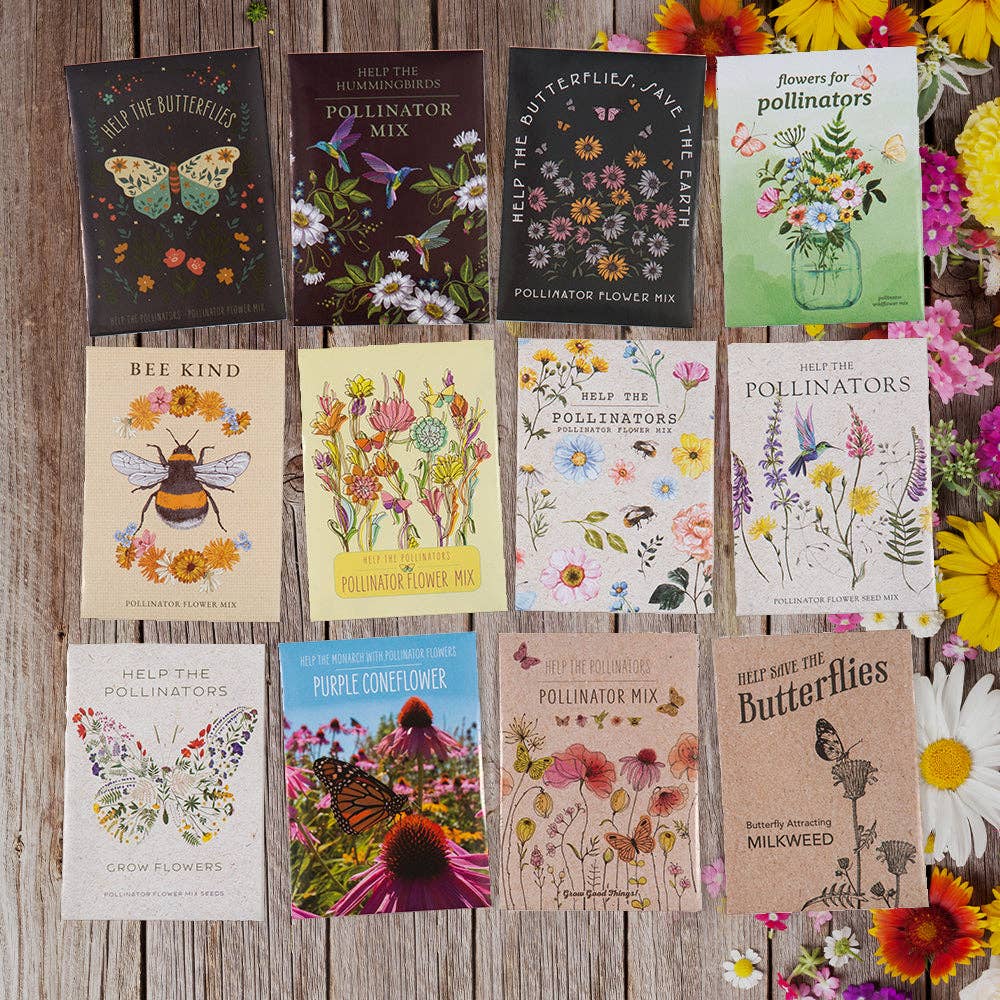 butterfly flower seed packets Help Butterflies Help Pollinators