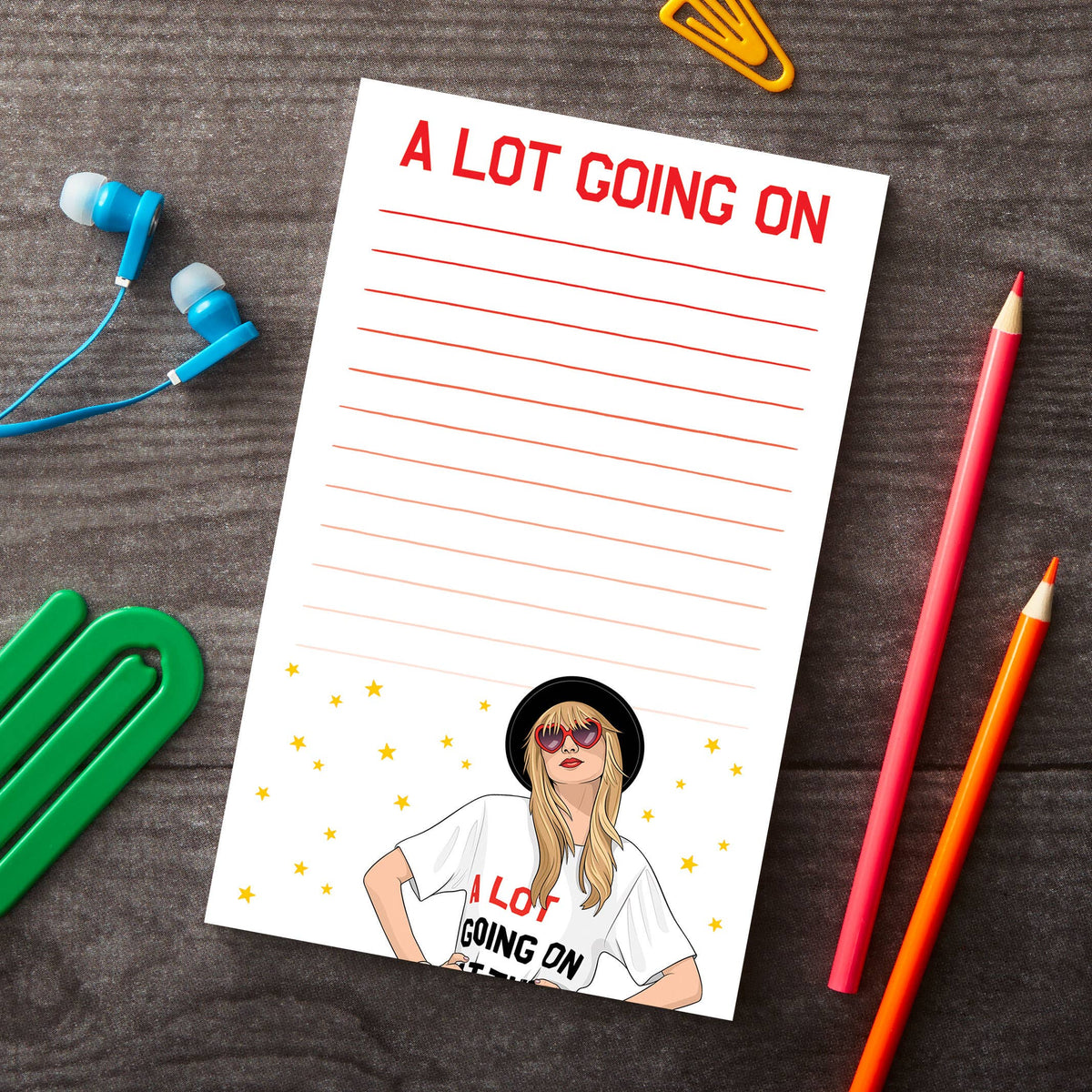 Taylor Swift Notepad | Stationery | Una Biologicals – Una Biologicals®