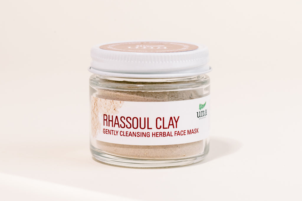 Una Biologicals Rhassoul Face Mask with roses