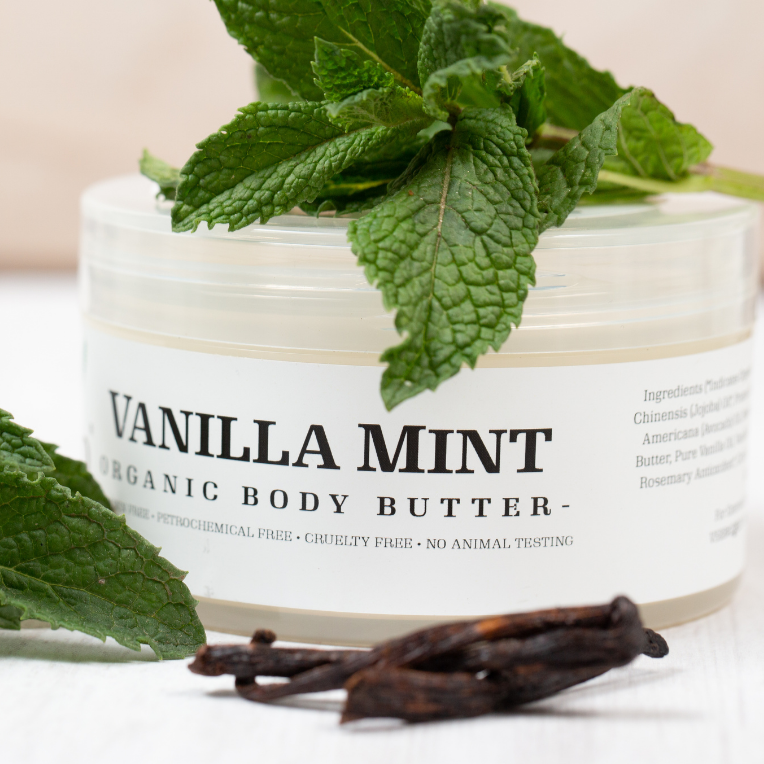 Vanilla mint natural body butter una biologicals